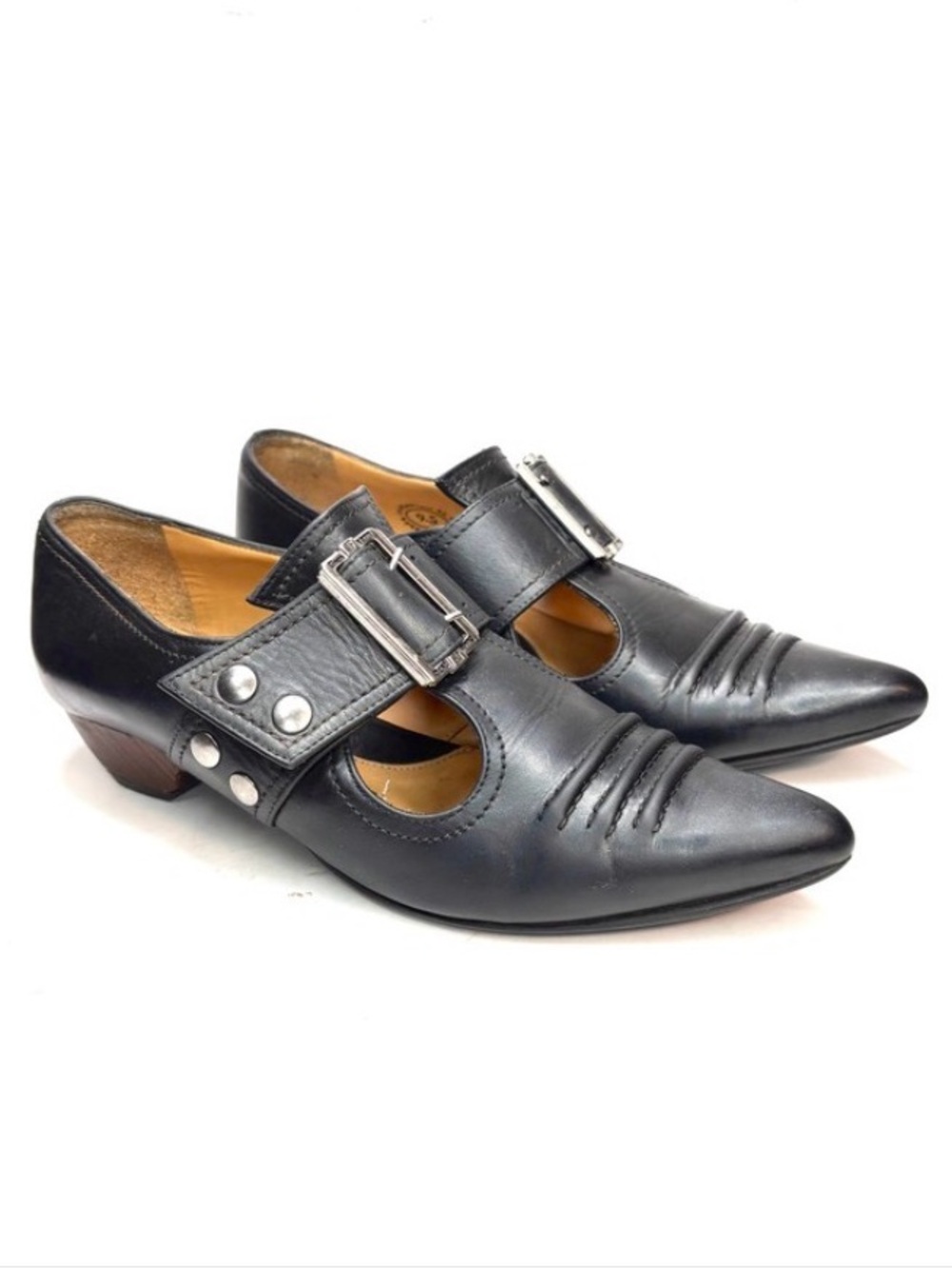 John Fluevog Black Leather Buckled Truth Pilgrim | 9.5 - Picture 4 of 12